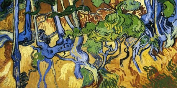 Roots And Tree Trunks by Vincent Van Gogh