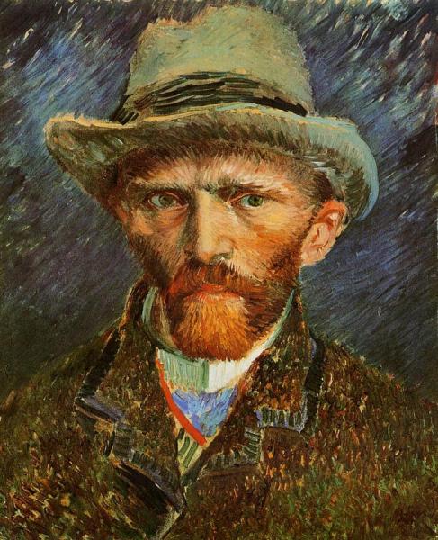 Vincent Van Gogh Self Portrait With A Grey Felt Hat