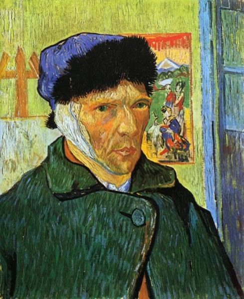 Self Portrait With Bandaged Ear by Vincent Van Gogh