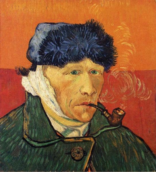 Self Portrait With Bandaged Ear And Pipe by Vincent Van Gogh