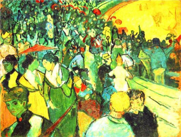 Spectators In The Arena At Arles by Vincent Van Gogh Oil Painting Reproductions