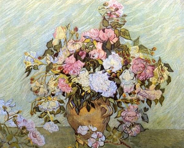 Still Life: Vase With Roses by Vincent Van Gogh