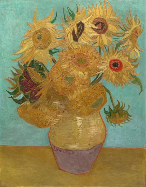 Still Life: Vase With Twelve Sunflowers by Vincent Van Gogh