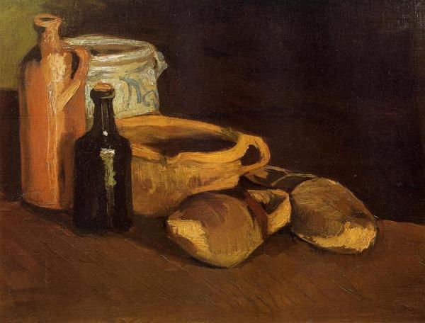 Still Life With Clogs And Pots by Vincent Van Gogh