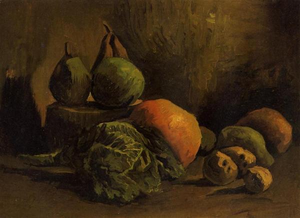 Still Life With Vegetables And Fruit by Vincent Van Gogh Oil Painting Reproductions