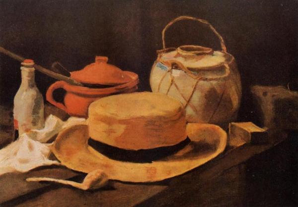 Still Life With Yellow Hat by Vincent Van Gogh Oil Painting Reproductions