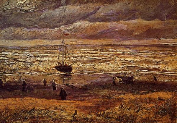 The Beach At Scheveningen by Vincent Van Gogh