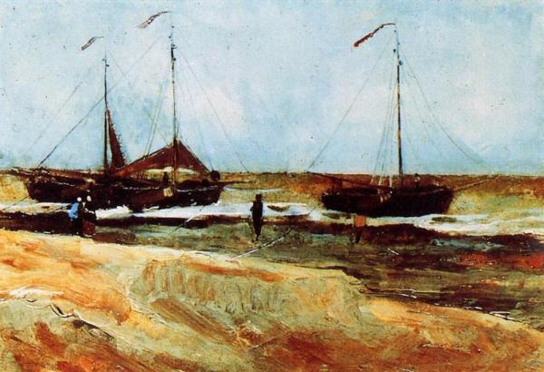 The Beach At Scheveningen In Calm Weather by Vincent Van Gogh