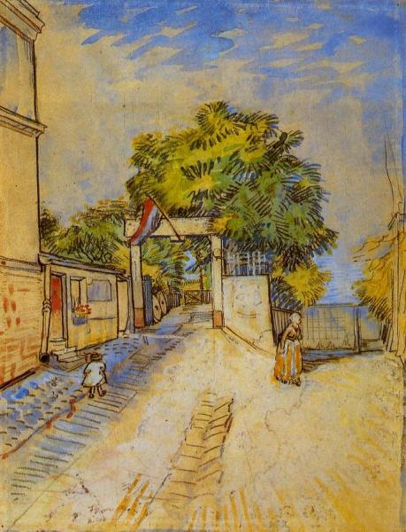 The Entrance Of A Belvedere by Vincent Van Gogh