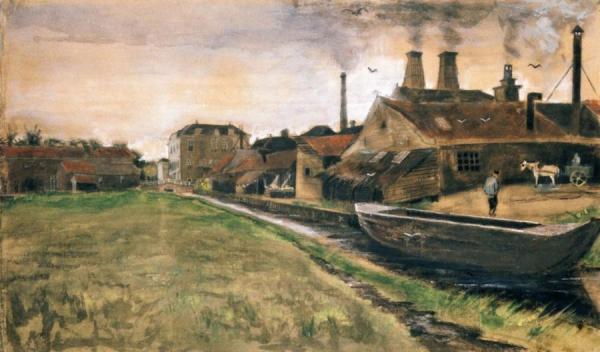 The Factory Of Enthoven On The Zieken, The Hague by Vincent Van Gogh