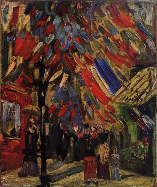 The Fourteenth Of July Celebration In Paris by Vincent Van Gogh