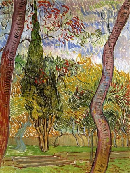 The Garden Of Saint-paul Hospital by Vincent Van Gogh Oil Painting Reproductions