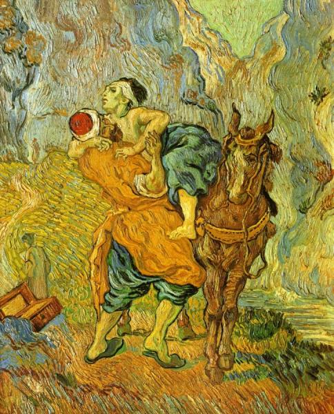 The Good Samaritan (after Delacroix) by Vincent Van Gogh