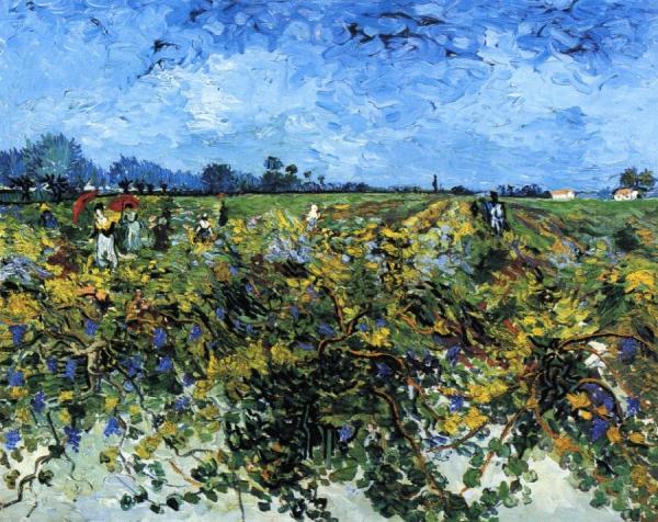 The Green Vinyard by Vincent Van Gogh Oil Painting Reproductions