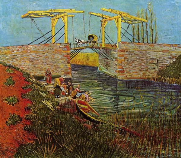 The Langlois Bridge At Arles by Vincent Van Gogh
