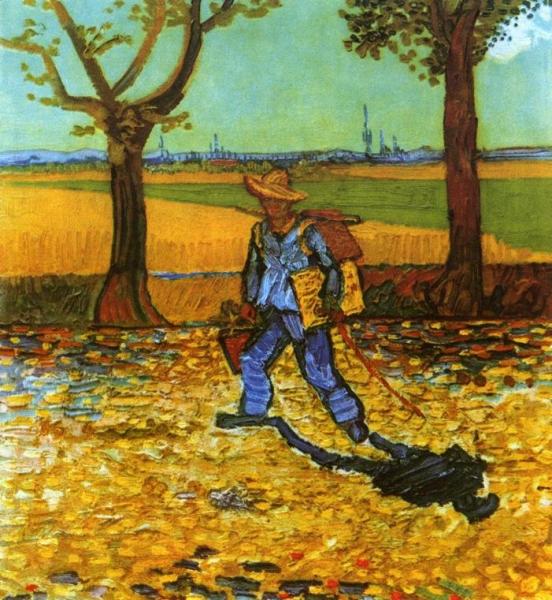The Painter On His Way To Work by Vincent Van Gogh