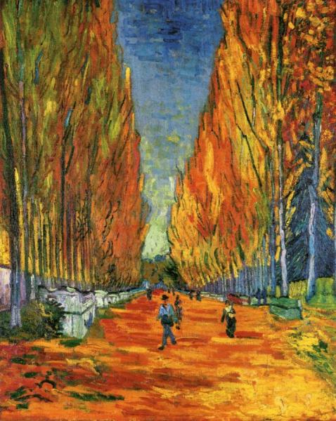 The Path At Les Alychamps by Vincent Van Gogh