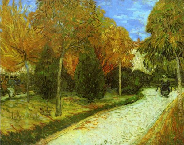 The Public Park At Arles by Vincent Van Gogh