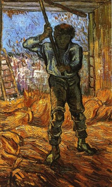 The Thresher (after Millet) by Vincent Van Gogh