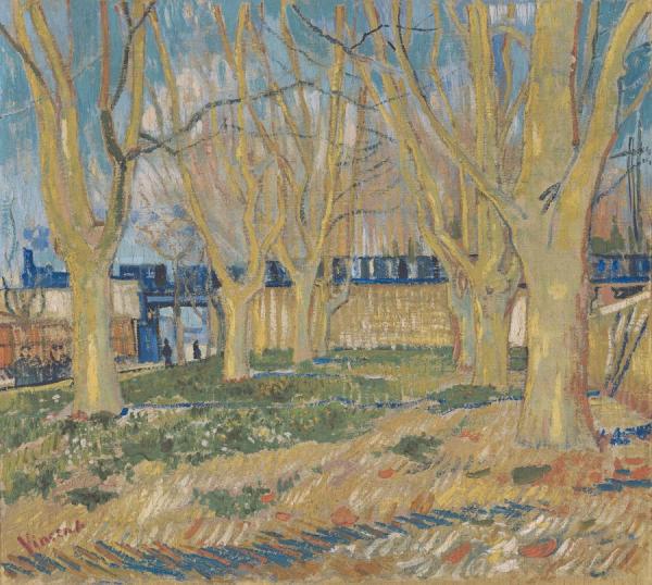 The Viaduct In Arles, Aka The Blue Train by Vincent Van Gogh