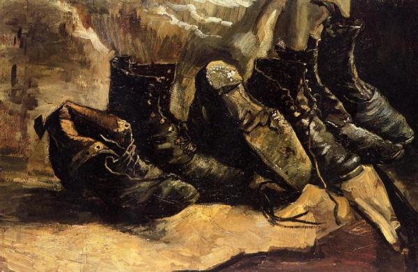 Three Pair Of Shoes by Vincent Van Gogh