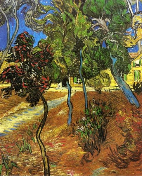 Trees In The Garden Of Saint-paul Hospital by Vincent Van Gogh