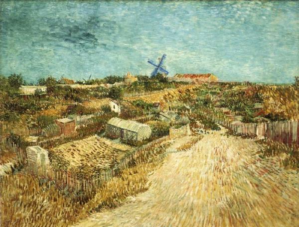 Vegetable Gardens In Montmartre by Vincent Van Gogh