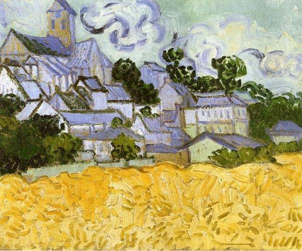 View Of Auvers With Church by Vincent Van Gogh