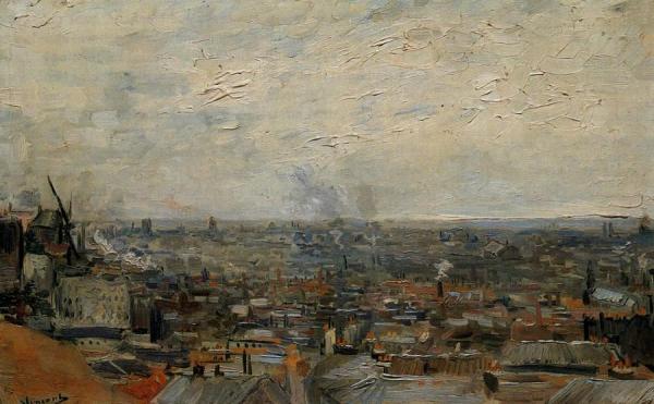 View Of Paris From Montmartre by Vincent Van Gogh