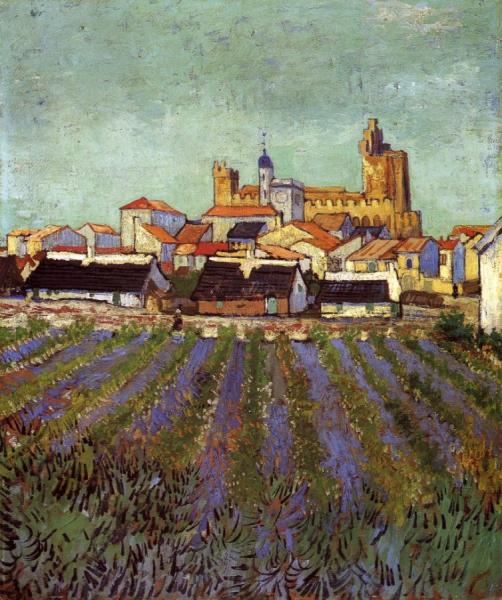 View Of Saintes-maries by Vincent Van Gogh