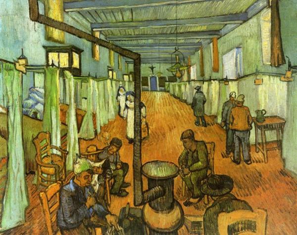 Ward In The Hospital At Arles by Vincent Van Gogh