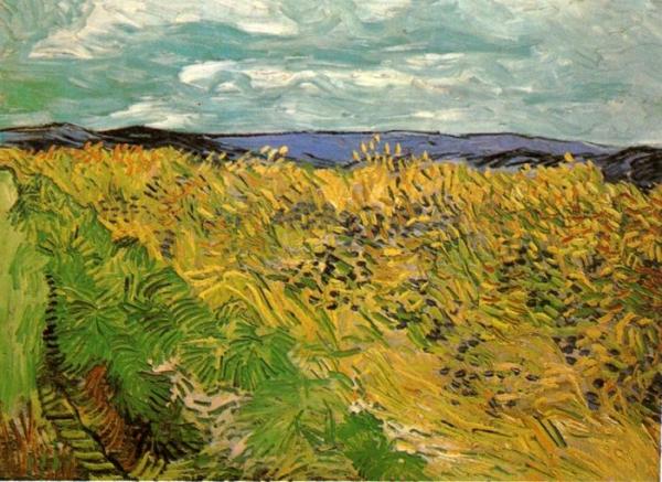 Wheat Field With Cornflowers by Vincent Van Gogh