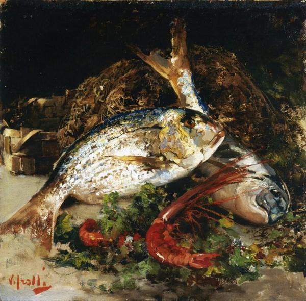 Vincenzo Irolli Sill Life With Fish