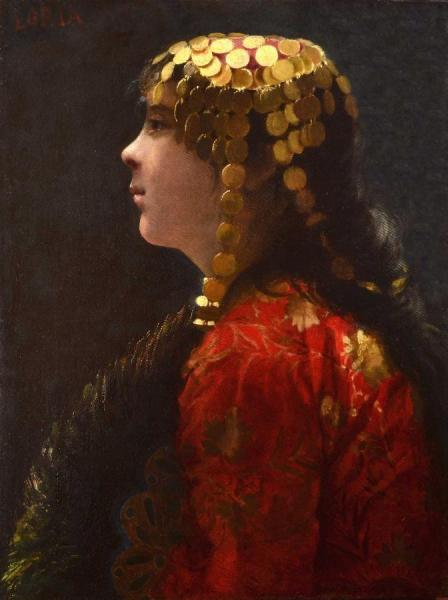 The Golden Headdress by Vincenzo Loria