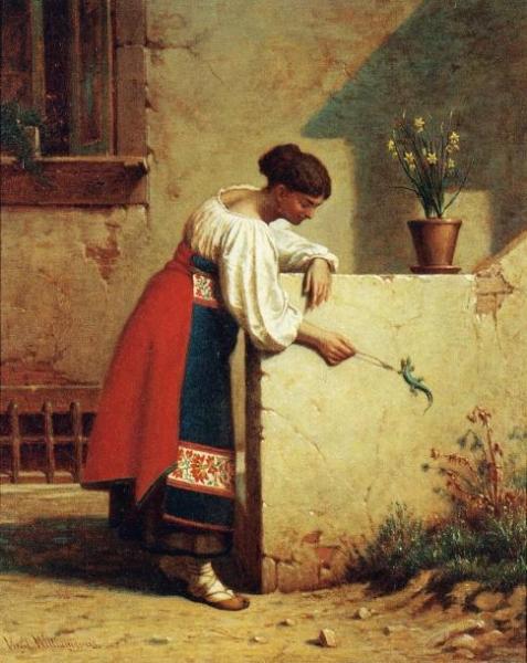 Italian Peasant Woman by Virgil Macey Williams