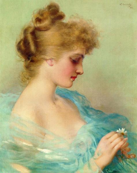He Loves Me, He Loves Me Not by Vittorio Matteo Corcos
