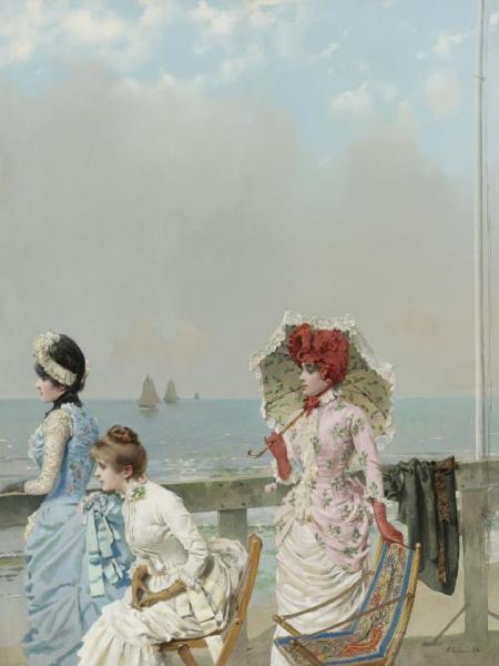 Mezzogorno Al Mare by Vittorio Matteo Corcos