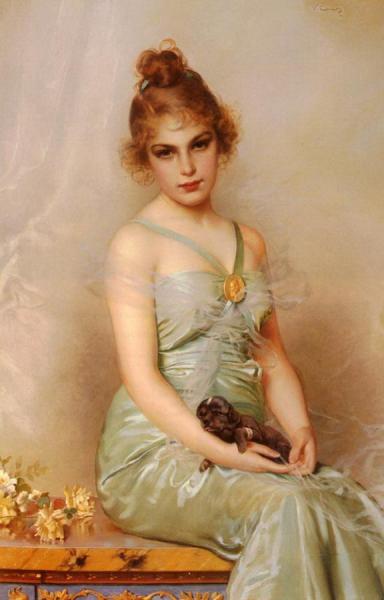 The Wounded Puppy by Vittorio Matteo Corcos