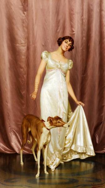 An Elegant Lady by Vittorio Reggianini