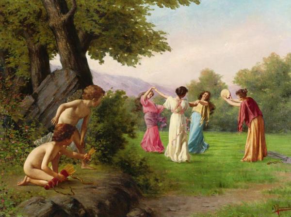 Spying Their Target by Vittorio Reggianini Oil Painting Reproductions