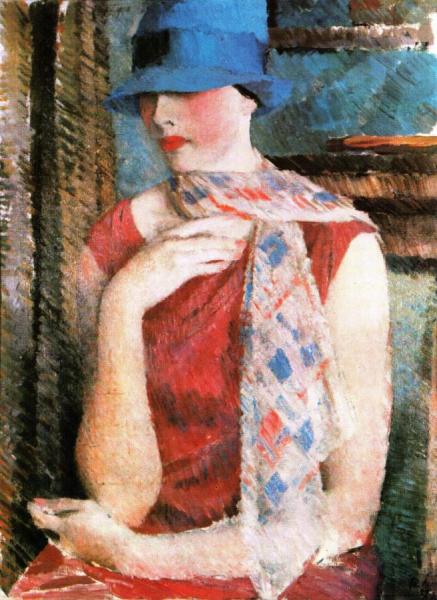 Portrait Of N.s. Nadezhdina by Vladimir Lebedev