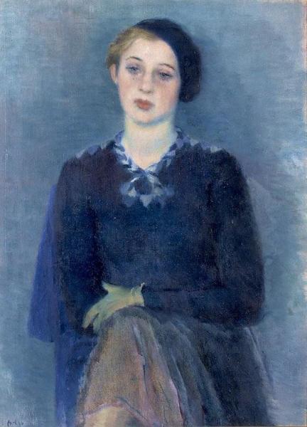 Portrait Of Nina Lekarenko by Vladimir Lebedev