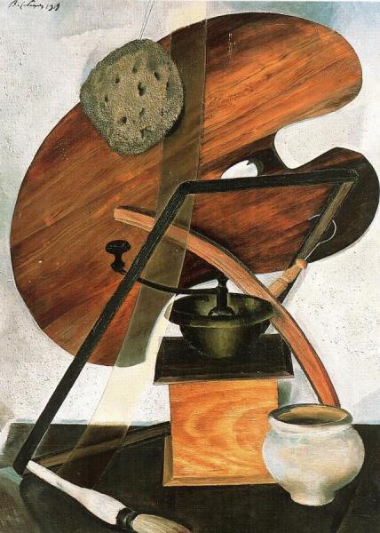 Still-life With Palette by Vladimir Lebedev