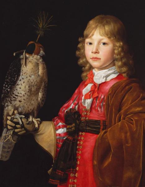 Boy With Falcon by Wallerant Vaillant