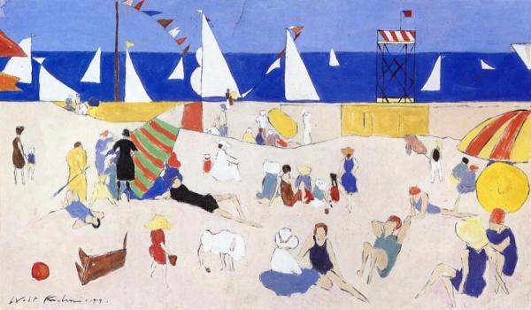 At The Beach by Walt Kuhn
