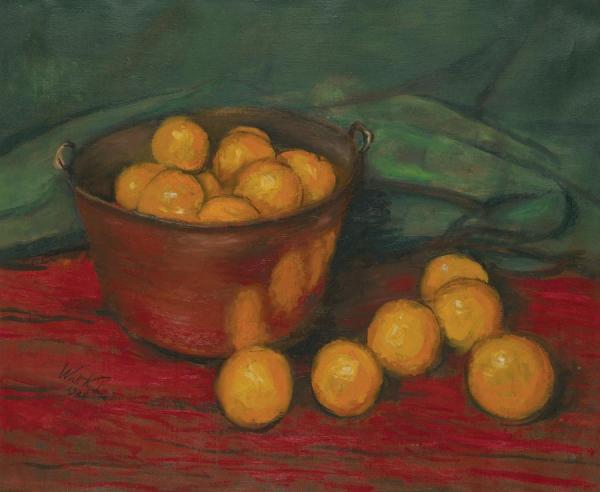 Copper Kettle And Oranges by Walt Kuhn