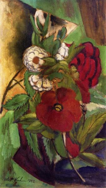 Exotic Flowers by Walt Kuhn Oil Painting Reproductions