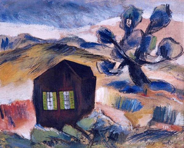 Hunter's Cabin by Walt Kuhn Oil Painting Reproductions