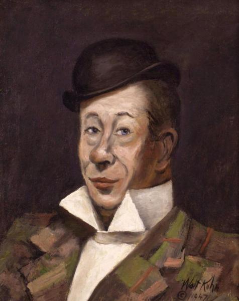Portrait Of Bert Lahr by Walt Kuhn