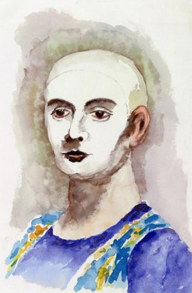 Walt Kuhn Study For Blue Clown